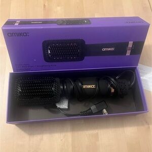 Amika Double Agent 2-in-1 Straightening Blow Dryer Brush